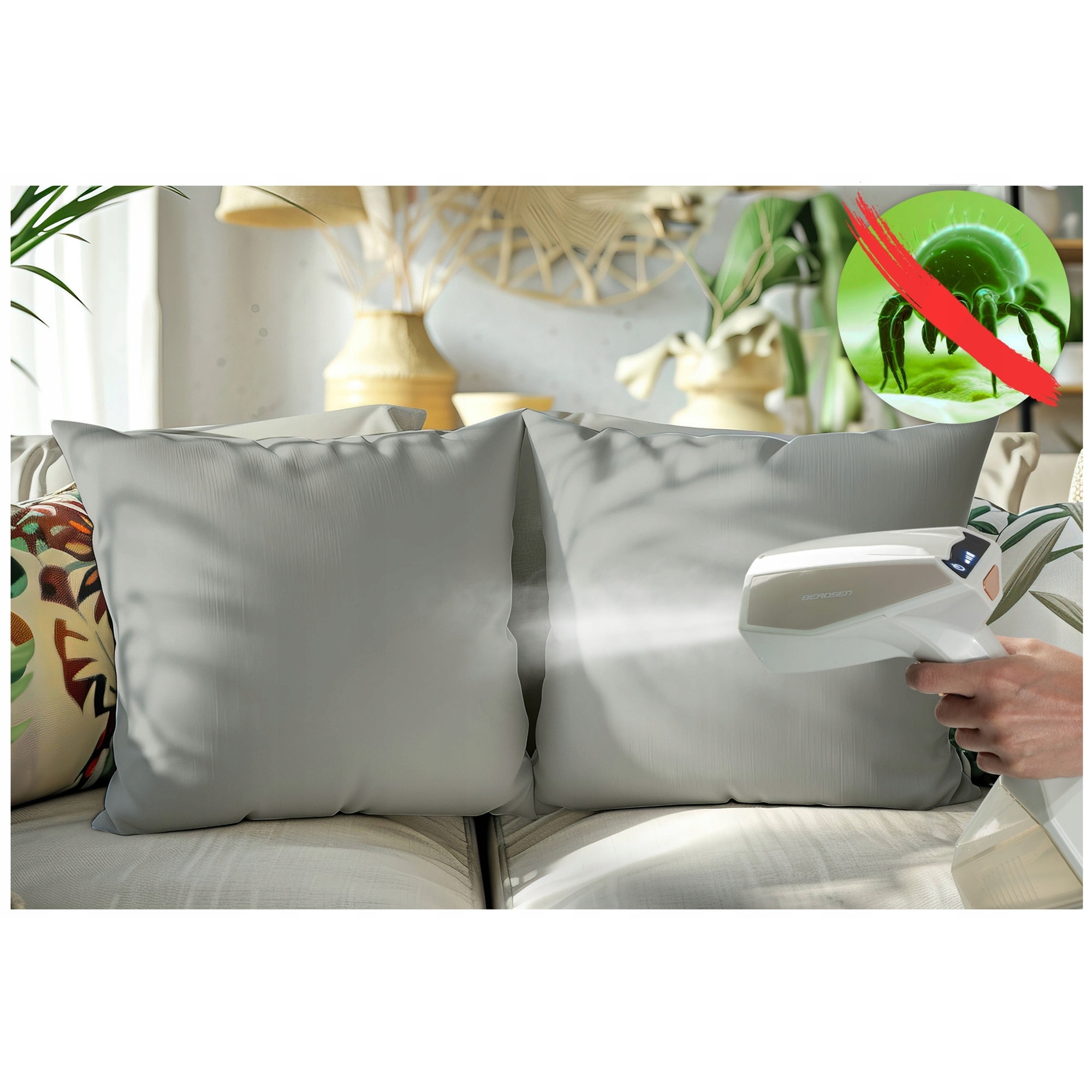 Steamer pentru imbracaminte Berdsen, 2000 W, 45g/min, rezervor 360 ml, accesorii incluse