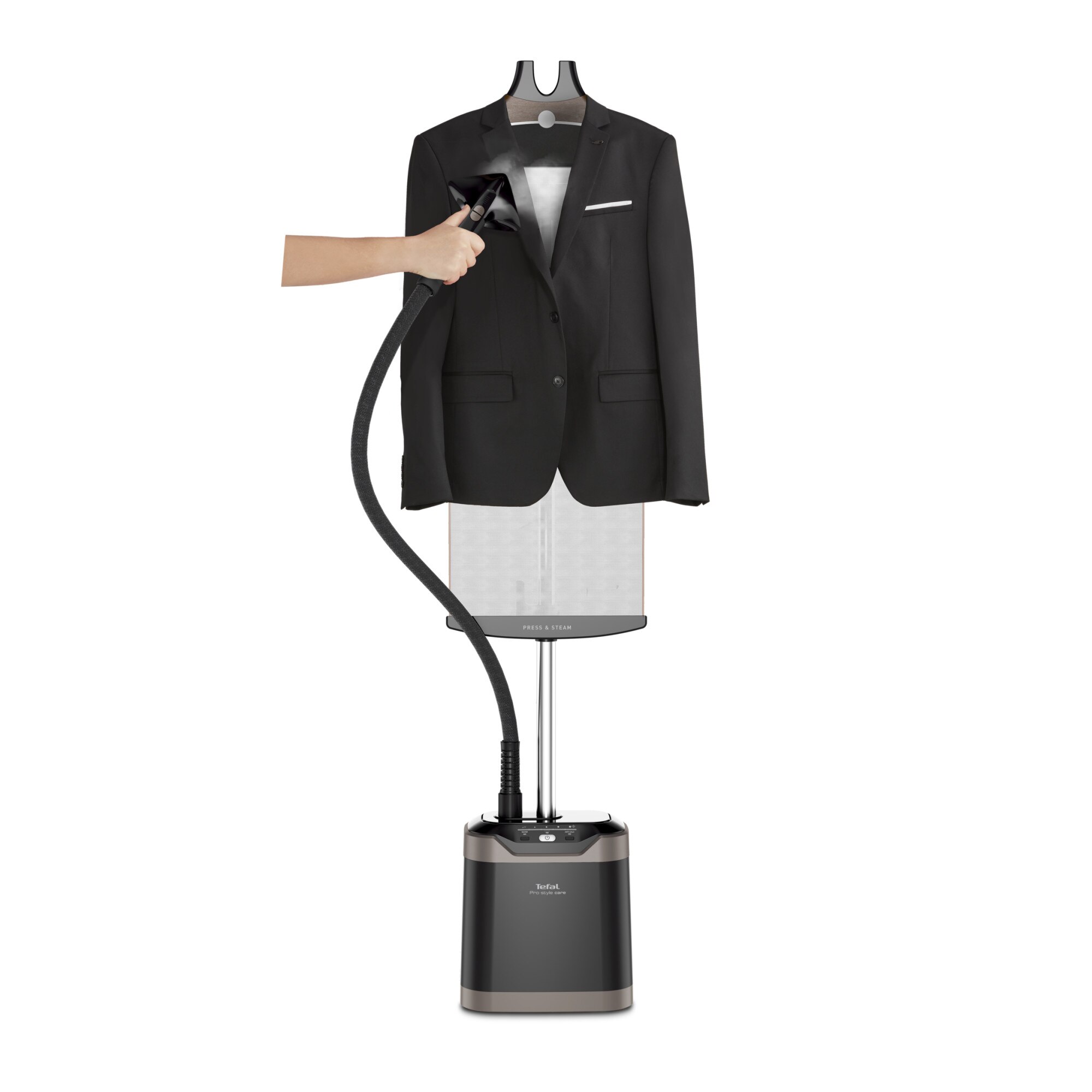 RESIGILAT: Aparat de calcat cu abur Tefal Pro Style Care IT8490E0, 2000 W, 42 g/min, 1.3L, Oprire automata, Negru