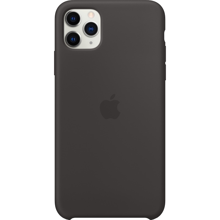 Husa de protectie Apple pentru iPhone 11 Pro Max, Silicon, Black