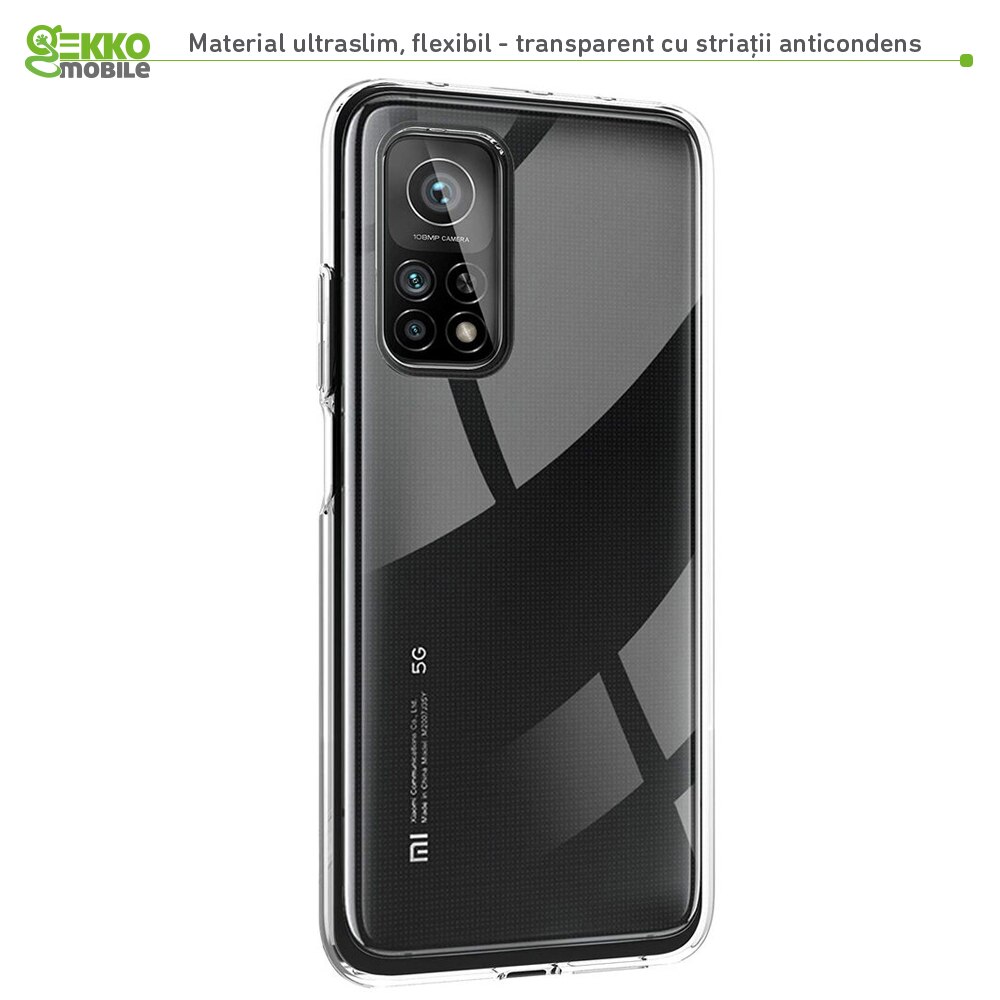 Husa pentru Xiaomi Mi 10T Pro 5G - silicon jelly, TPU clear, ultraslim, Transparenta - iShield®