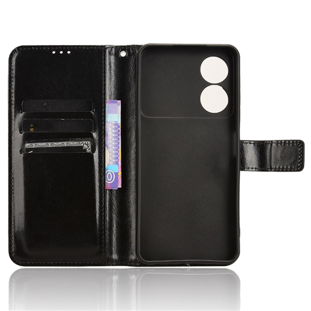 Husa Cu Clapeta Pentru Zte Blade A34, Xgsm, Blade A34, Piele Ecologica, Functie De Suport, Design Elegant, Material Durabil, Protectie Eficienta a Dispozitivului, Inchidere Magnetica, Buzunare Practice, Negru
