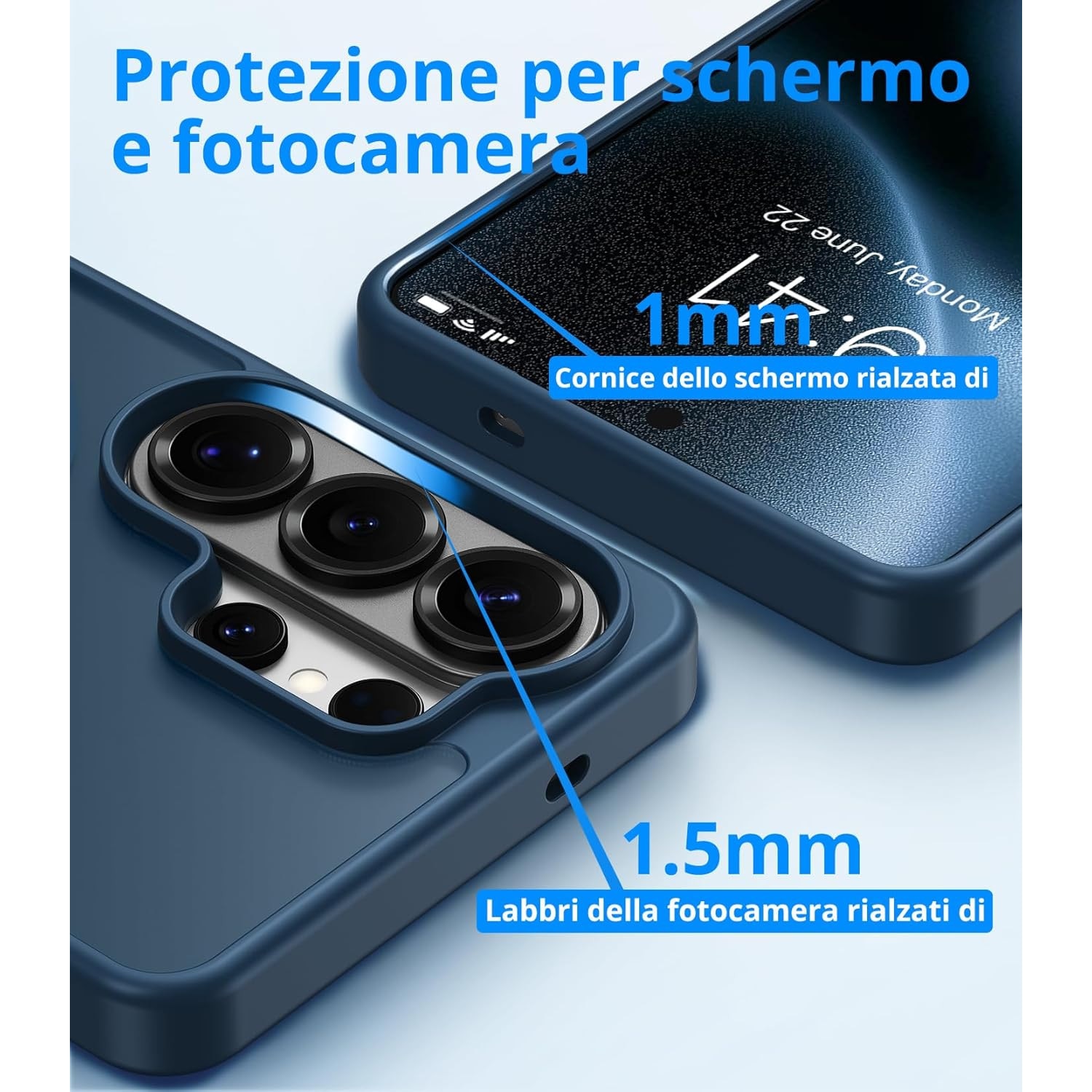 Husa pentru Samsung Galaxy S26 Ultra, Joyshell Frost Matte cu MagSafe, Protectie Completa, Albastru
