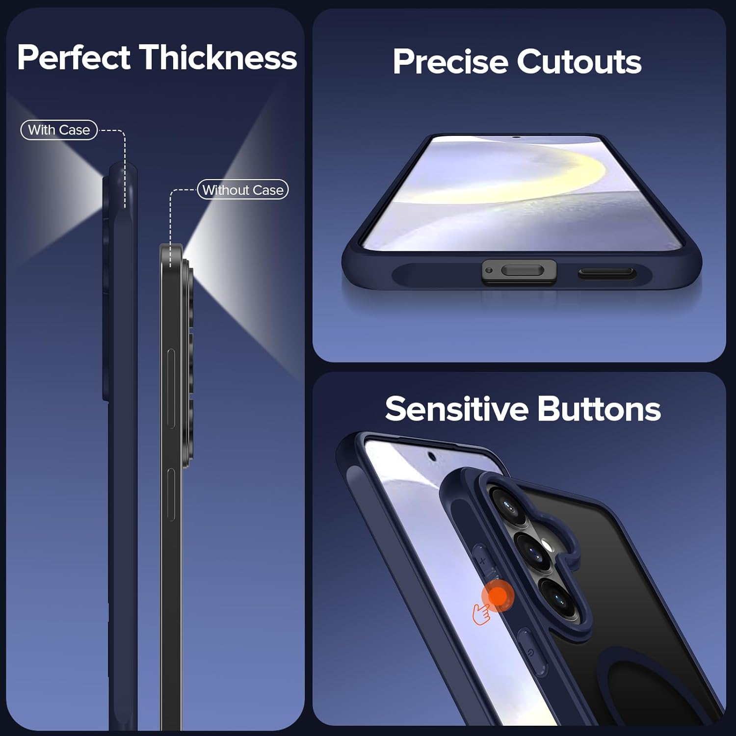 Husa pentru Samsung Galaxy S26 Ultra, Joyshell Frost Matte cu MagSafe, Protectie Completa, Albastru
