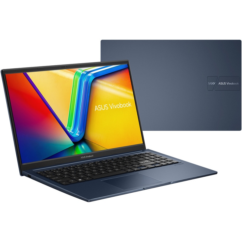 Laptop ASUS VivoBook 15 1502VA, Intel Core i7-13620H pana la 4.9GHz, 10 nuclee, 15.6" Full HD, 48GB DDR4, SSD 512GB, Intel UHD Graphics, no OS, Quiet Blue