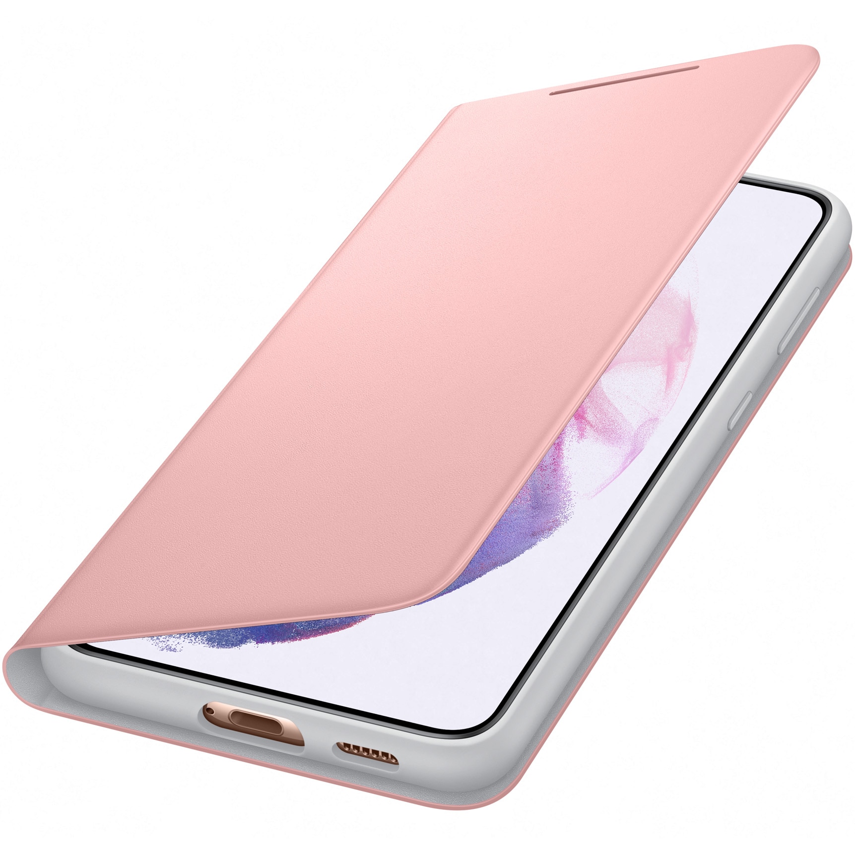 Husa de protectie Samsung Smart LED View Cover pentru Galaxy S21 Plus, Pink
