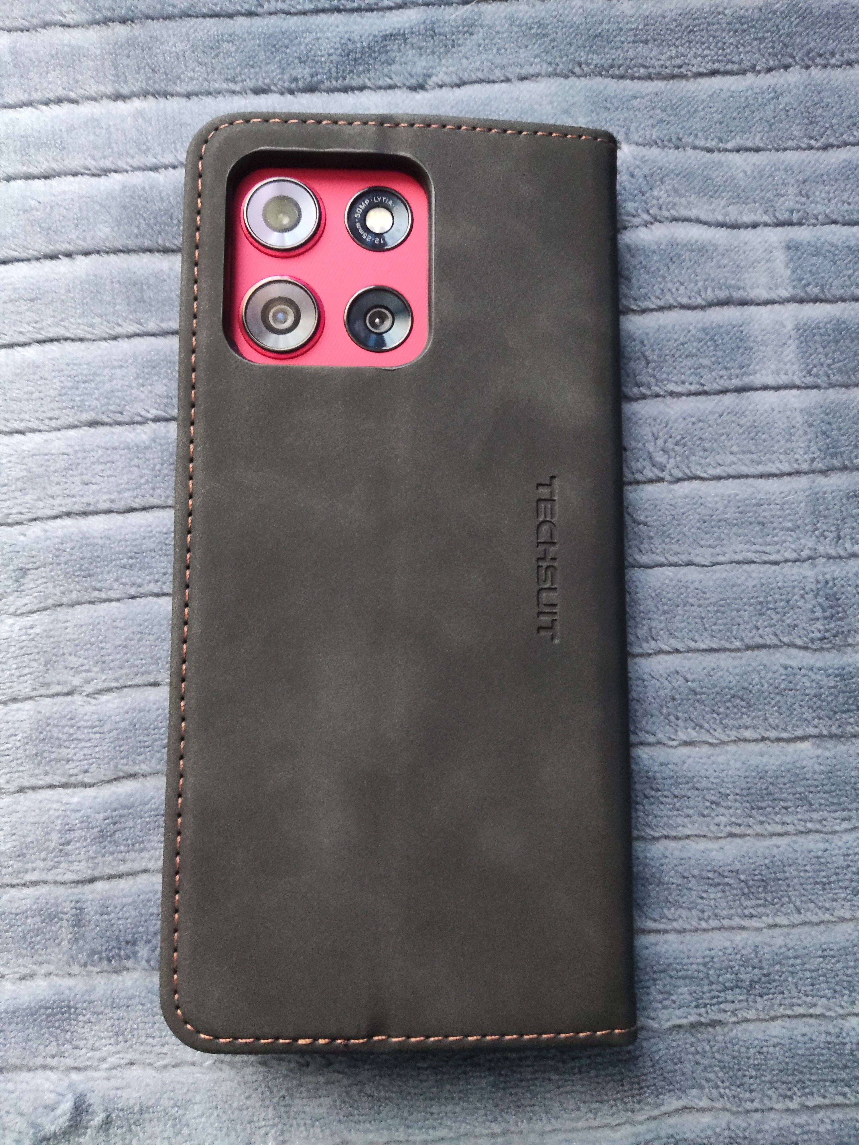Husa pentru Motorola Moto G86, SKYDDAR INNOVATION, Magic Shield, din Silicon Mat, set cu sticker, Negru