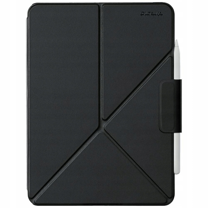 Etui pentru iPad Air 11" 2024/2022 / iPad Pro 11" 2022, Pitaka Folio 2, negru, cu suport multifunctional, protectie completa