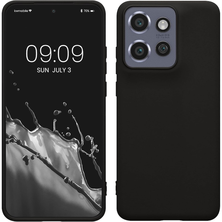 BestCase® Husa TPU Ultra Slim Compatibil cu Motorola Edge 60 Neo, Negru mat