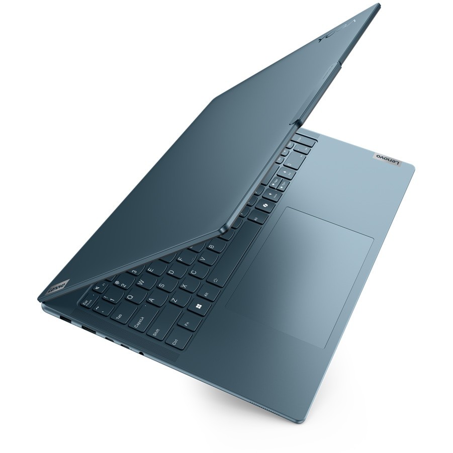 Laptop Lenovo Yoga Pro 9 16IMH9 cu procesor Intel® Core™ Ultra 9 185H pana la 5.1GHz, 16", 3.2K, Mini LED, 165Hz, 64GB LPDDR5x, 1TB SSD, NVIDIA® GeForce RTX™ 4070 8GB GDDR6, Windows® 11 Home, Tidal Teal, 3y on-site Premium Care