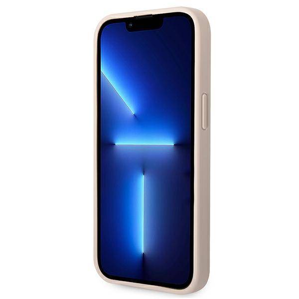 Husa de protectie Guess 4G Metal Logo pentru iPhone 14, Roz