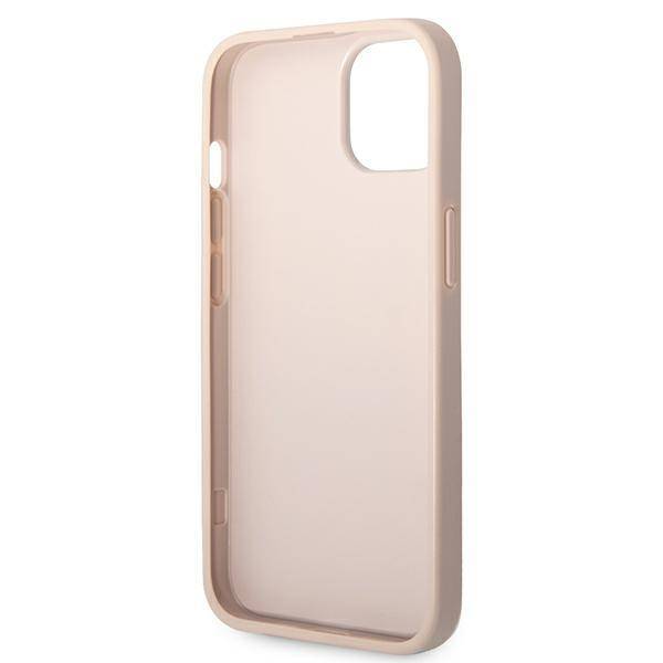 Husa de protectie Guess 4G Metal Logo pentru iPhone 14, Roz