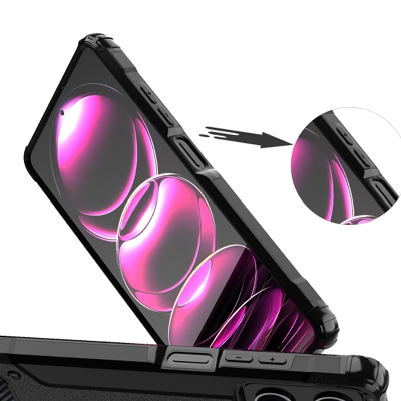 Carcasa Armour Rugged pentru Samsung Galaxy A70 / A70s, Long Time Resistance, Anti-shock Protection, Military Standard Hybrid Shield, Negru
