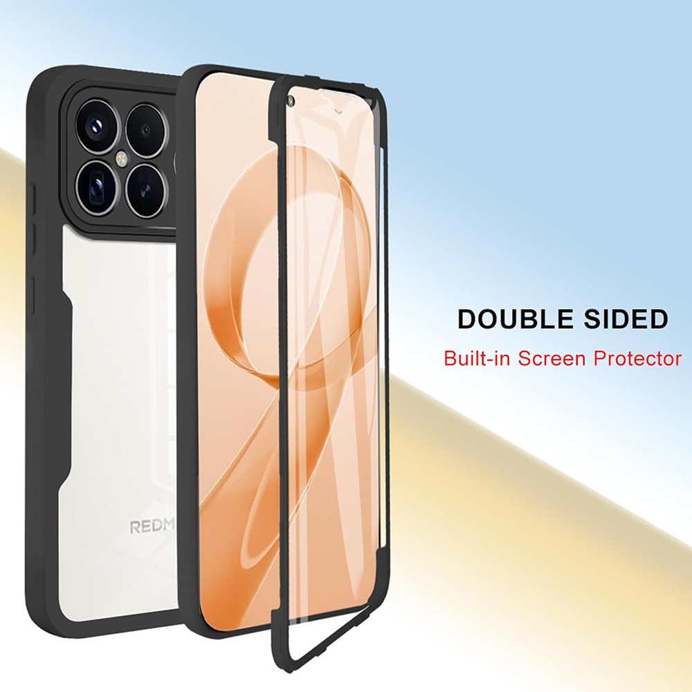 Husa + Folie pentru Xiaomi Poco F8 Ultra, SKYDDAR INNOVATION, [Pachet 360°] ColorVerse, set cu sticker, Negru