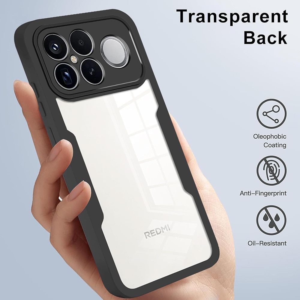 Husa + Folie pentru Xiaomi Poco F8 Ultra, SKYDDAR INNOVATION, [Pachet 360°] ColorVerse, set cu sticker, Negru