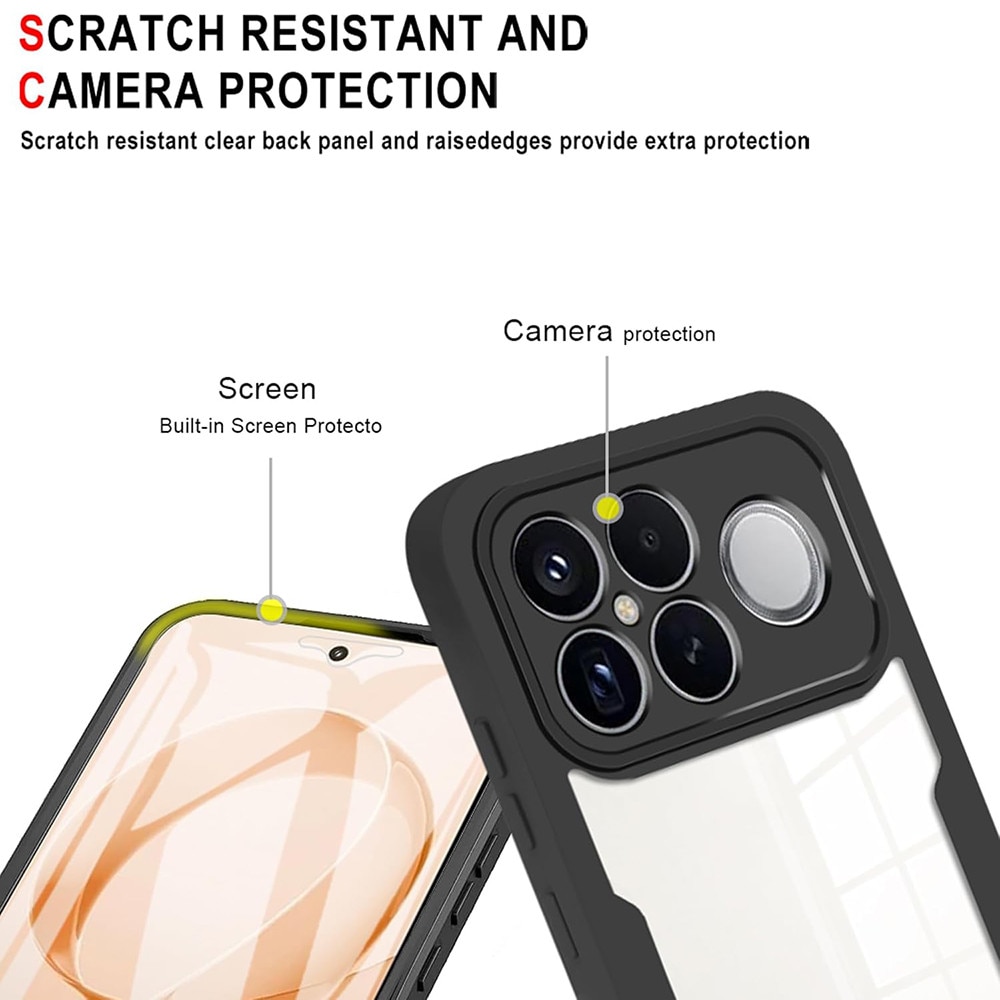 Husa + Folie pentru Xiaomi Poco F8 Ultra, SKYDDAR INNOVATION, [Pachet 360°] ColorVerse, set cu sticker, Negru