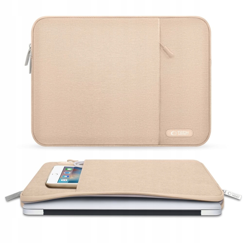 Etui laptop 15-16, Tech-Protect Sleevy, cafeluta, 41,5x29x2,5cm, set 1 buc.