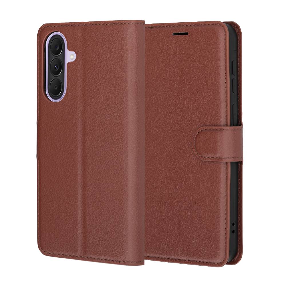 Husă tip carte Aiyando pentru Samsung Galaxy A57 5G, închidere magnetică, compartimente carduri, maro