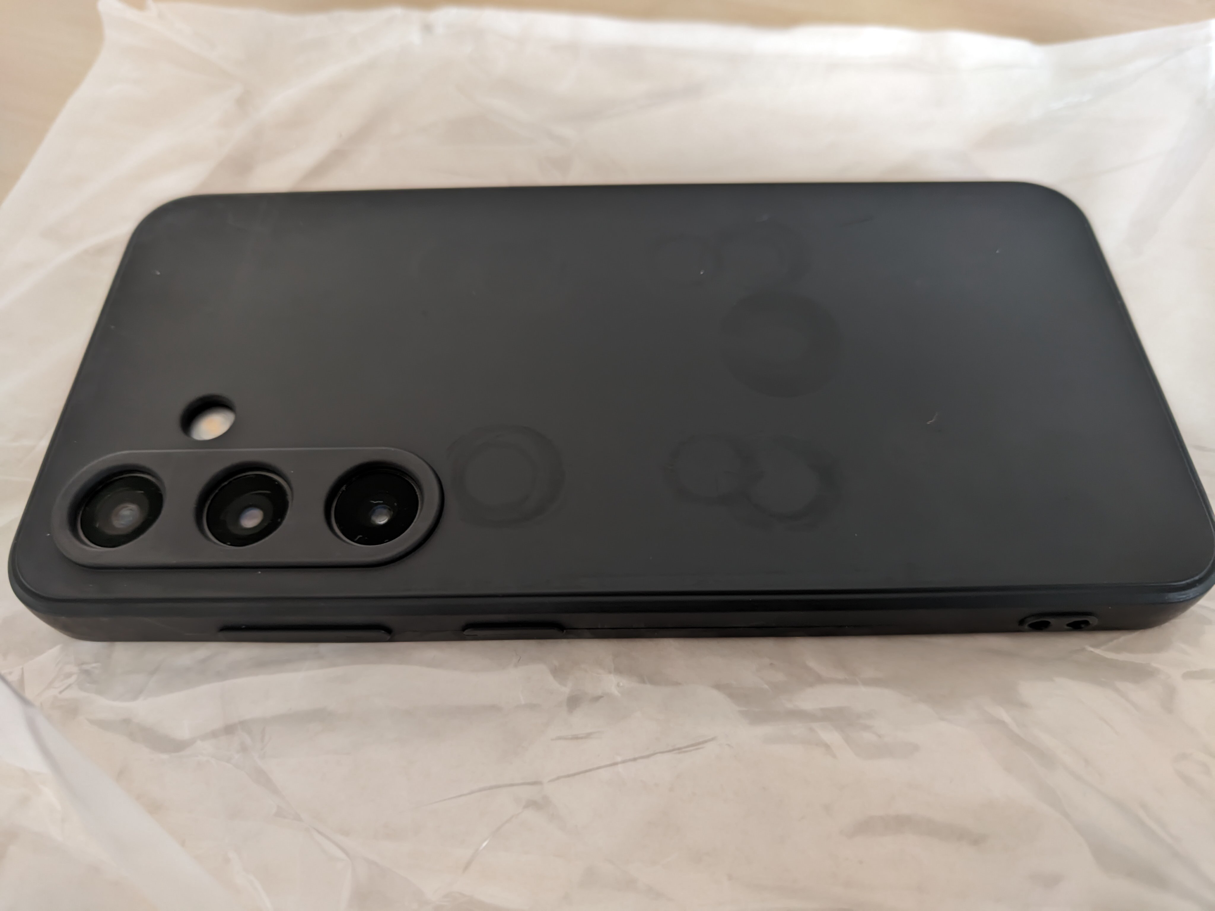 Husa din TPU mat pentru Samsung Galaxy S24, negru