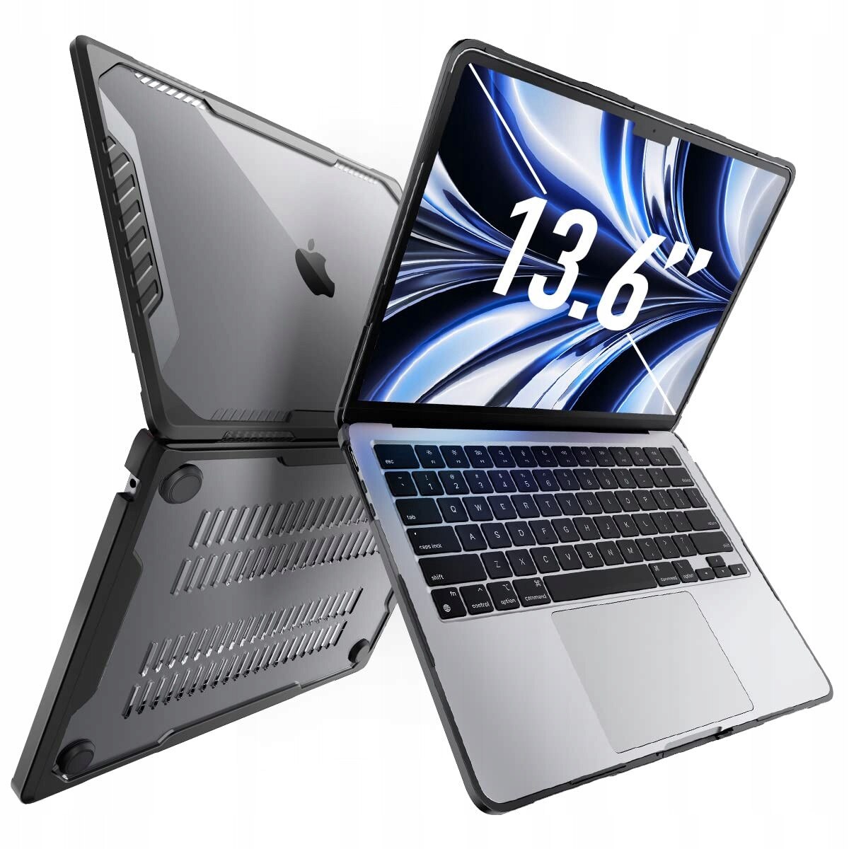 Etui pentru MacBook Air 13,6" Supcase Unicorn Beetle, TPU, negru
