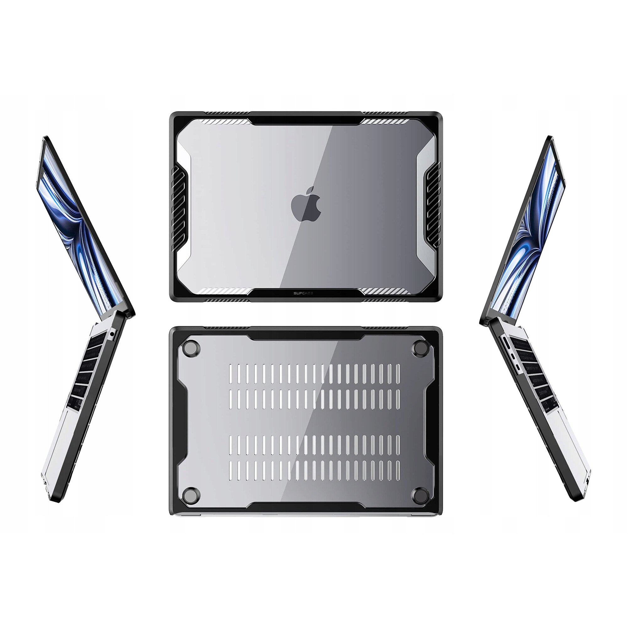Etui pentru MacBook Air 13,6" Supcase Unicorn Beetle, TPU, negru