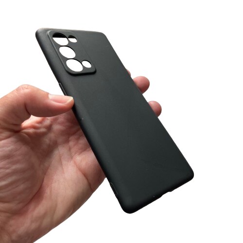 Husa TPU Soft compatibila cu Oppo Reno 6 Pro 5G, Negru mat