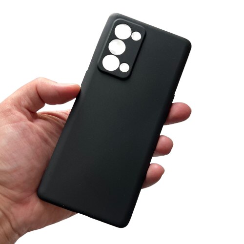 Husa TPU Soft compatibila cu Oppo Reno 6 Pro 5G, Negru mat
