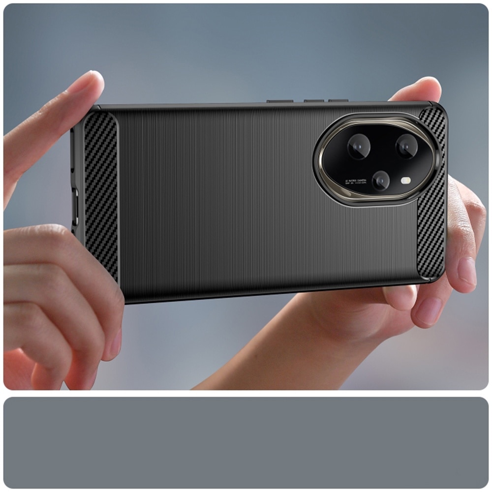 Husa pentru Honor 200 Pro Carbon Liquid Silicone negru