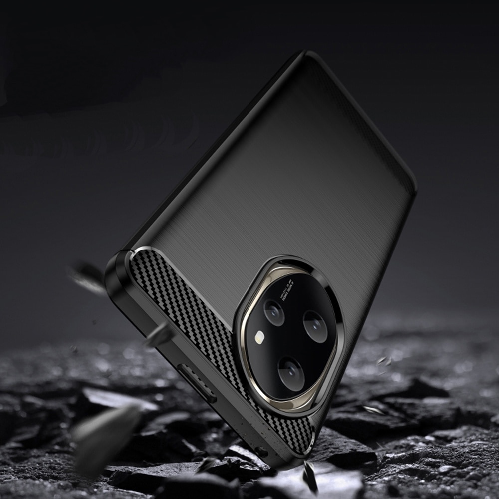 Husa pentru Honor 200 Pro Carbon Liquid Silicone negru