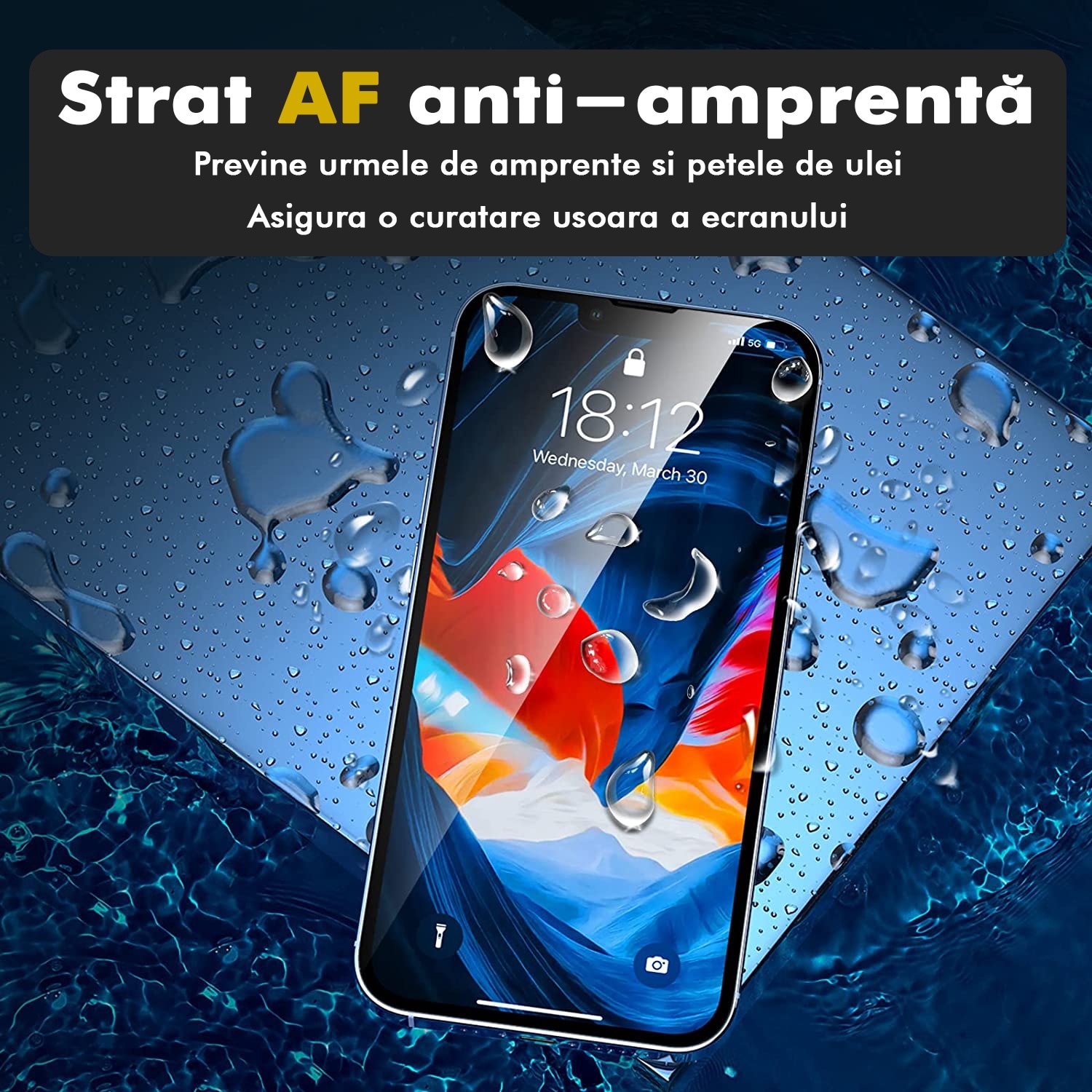 Folie Sticla pentru iPhone 16 Pro / 17, Transparenta Ultra HD, Kribo Premium Fit cu filtru anti-praf, Protectie Ecran Premium, Full Cover, Full Glue
