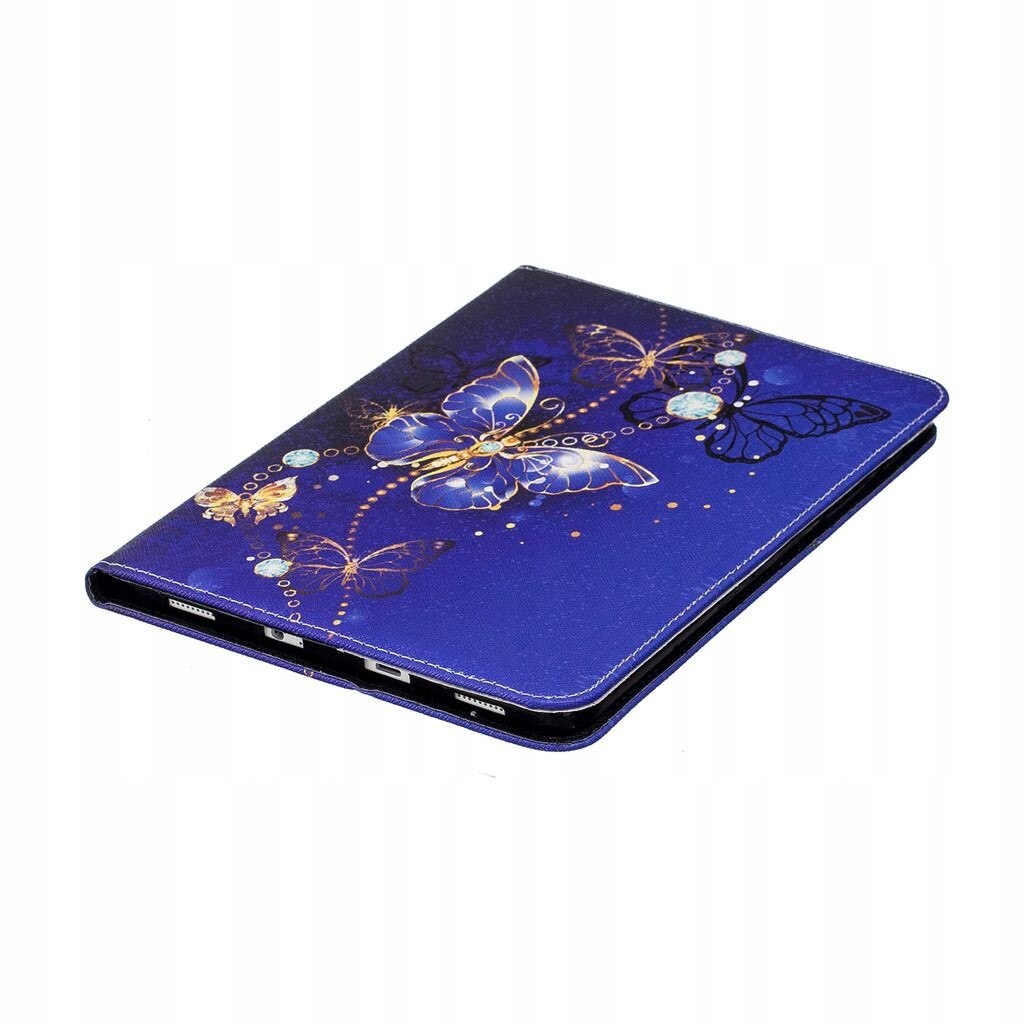 Husa tableta pentru Samsung Galaxy Tab S2 8.0, din piele sintetica si silicon, cu suport, neagra