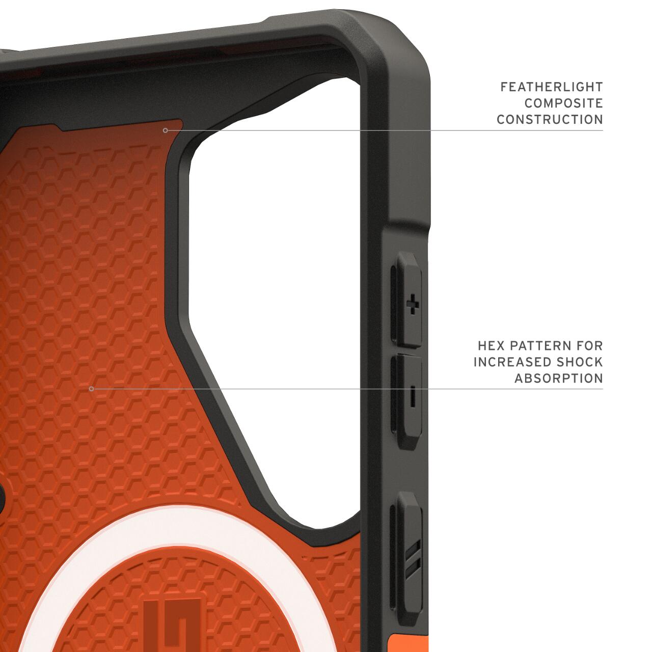 Husă UAG Pathfinder Magnetic, protecție TPU, porturi exacte, portocalie, pentru Samsung Galaxy S26 Ultra