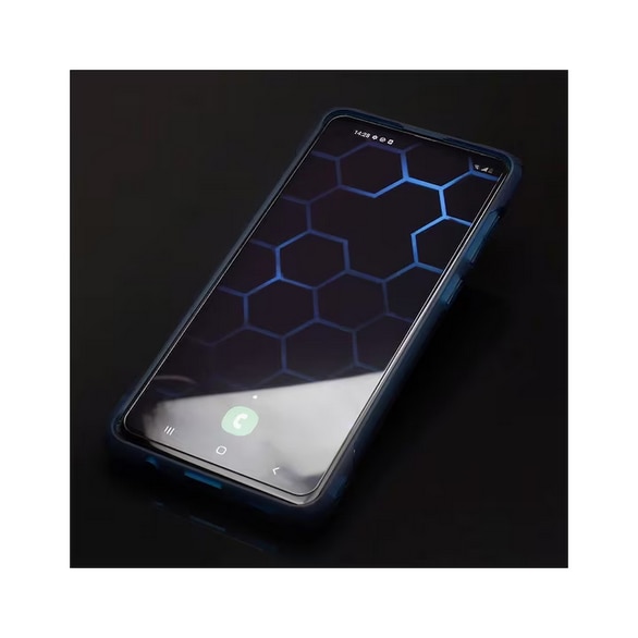 Folie de sticla transparenta compatibila cu Samsung Galaxy S10, Fata, HQClear, Full Glue, margini negre, rezistenta 9H