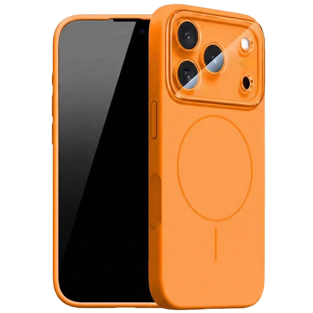 Husa pentru iPhone 14 Pro DaDen MagConverse, MagSafe, Incarcare Wireless, Protectie Camera, Design Slim Mat, Portocaliu
