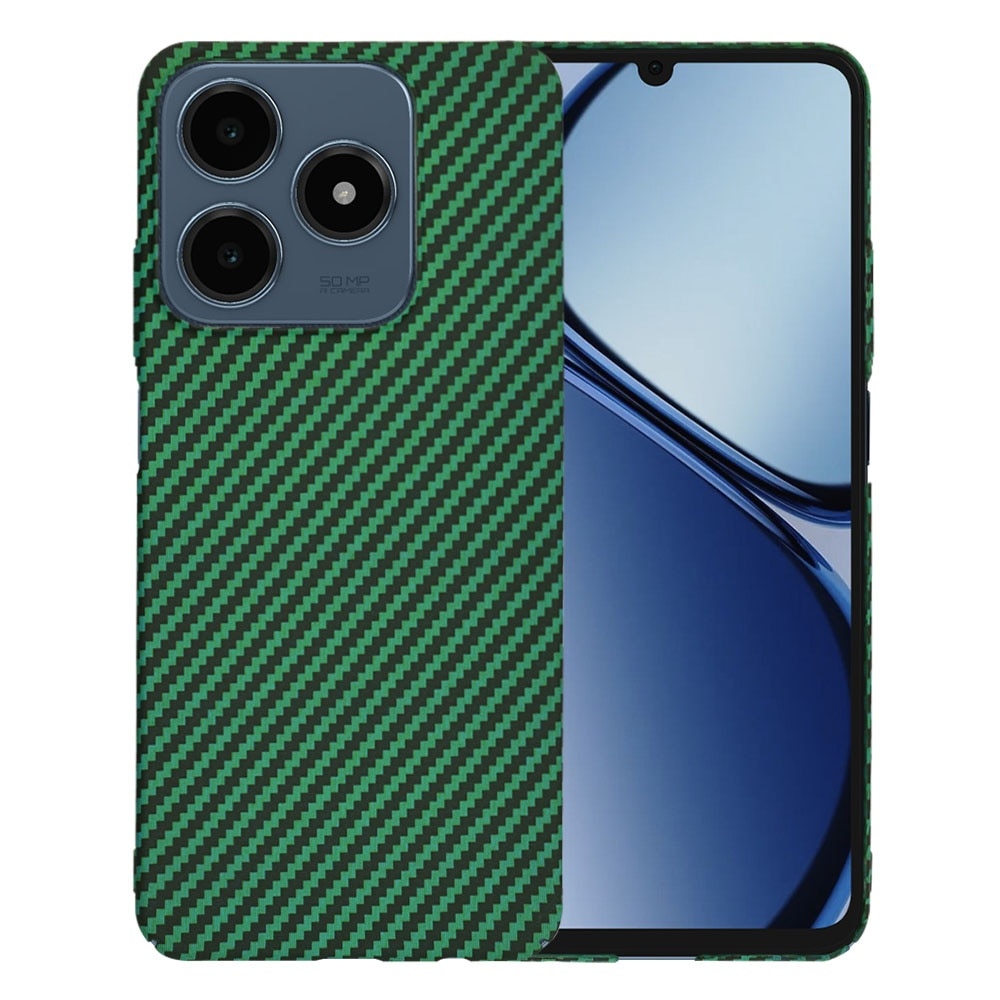 Husa pentru Realme C63 / C61 - Techsuit Carbonite FiberShell - Green