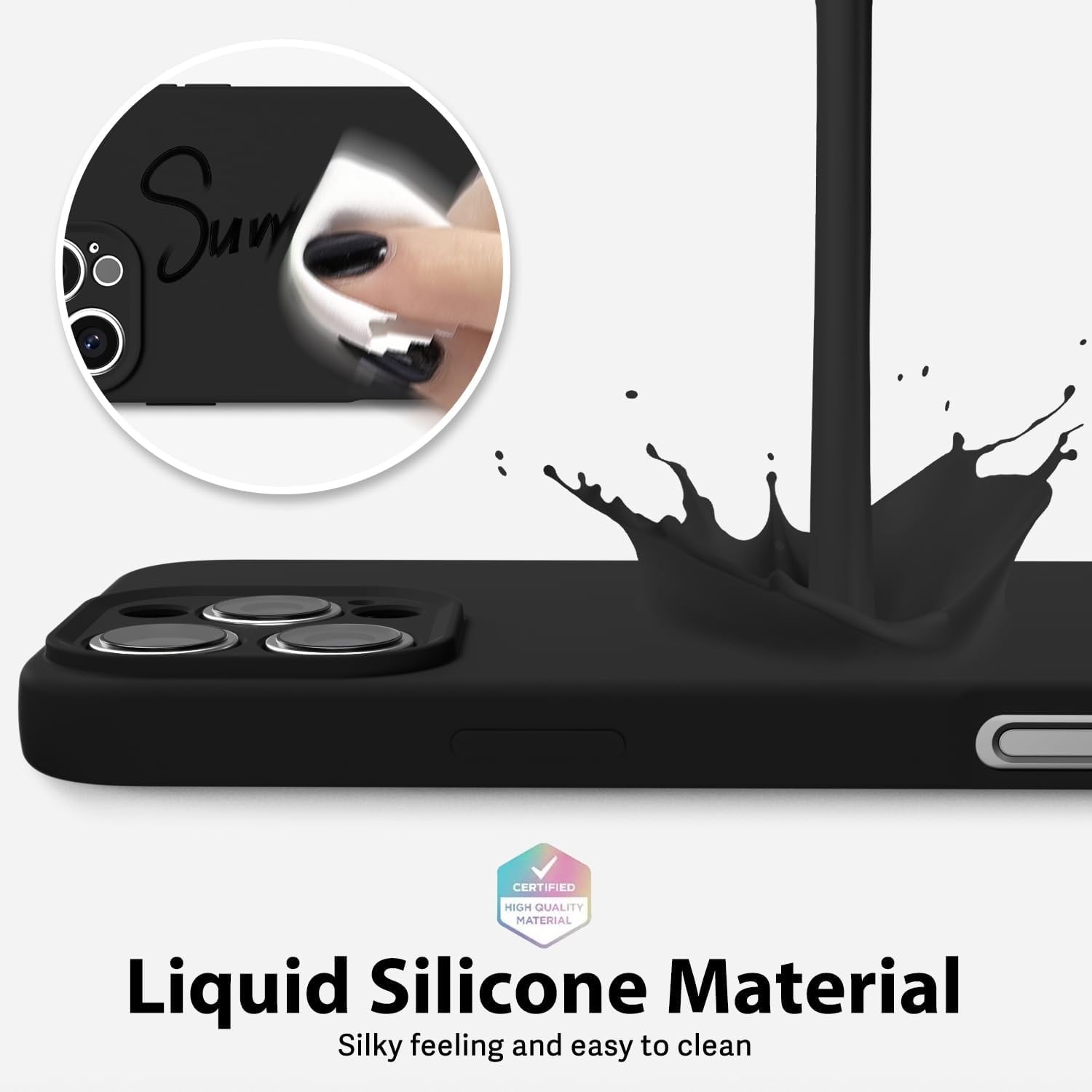 Husa de Protectie Matte TPU, Flippy, pentru Honor 90 Lite, Protectie Camera, Antisoc, Antizgariere, Antialunecare, Acoperire Completa, Negru