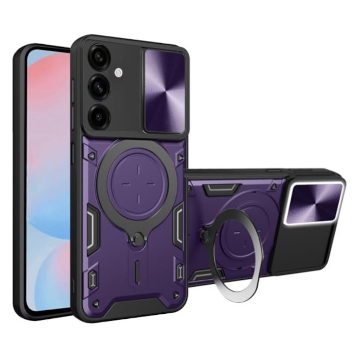 Husa Spate Upzz® CamGuard Pro Compatibila Cu Samsung Galaxy A56 5G, Super Protectie - Purple