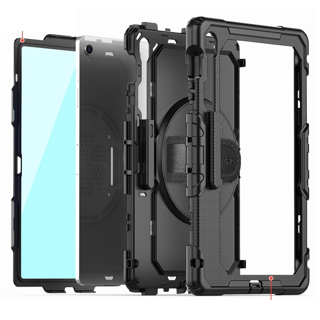 Carcasa Blindata HighArmor 3 Straturi pentru Samsung Galaxy Tab S10 FE Plus 13.1" – Rotativa 360°, Suport, Protector Ecran, Rezistenta la Praf si Umiditate