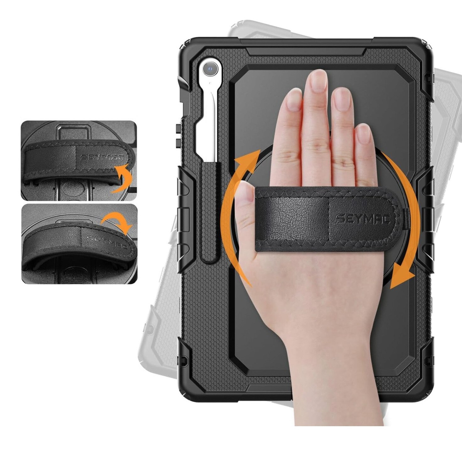 Carcasa Blindata HighArmor 3 Straturi pentru Samsung Galaxy Tab S10 FE Plus 13.1" – Rotativa 360°, Suport, Protector Ecran, Rezistenta la Praf si Umiditate