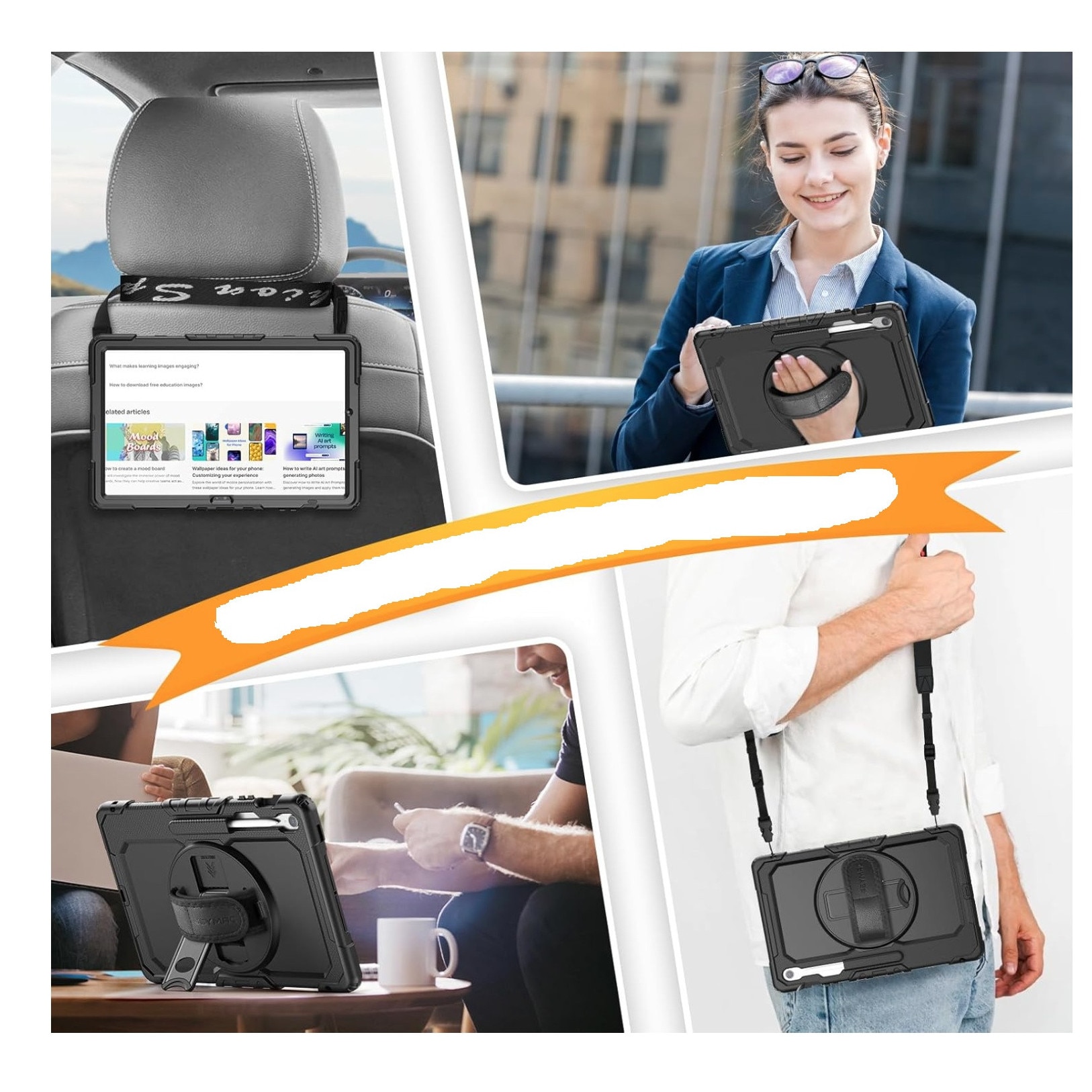 Carcasa Blindata HighArmor 3 Straturi pentru Samsung Galaxy Tab S10 FE Plus 13.1" – Rotativa 360°, Suport, Protector Ecran, Rezistenta la Praf si Umiditate