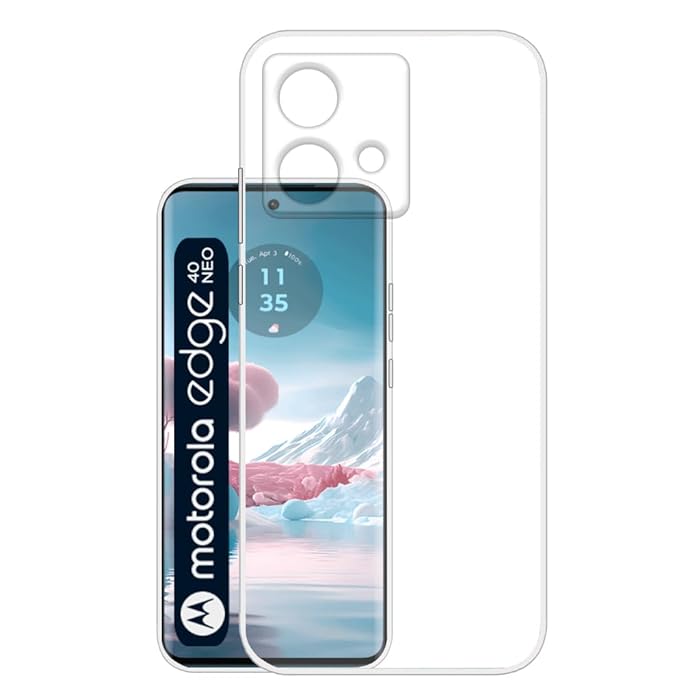 Husa Daden® din Silicon compatibila cu Motorola Edge 40 Neo, Antisoc, Protectie Sporita, Calitate Premium, Transparenta