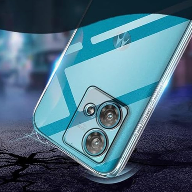 Husa Daden® din Silicon compatibila cu Motorola Edge 40 Neo, Antisoc, Protectie Sporita, Calitate Premium, Transparenta