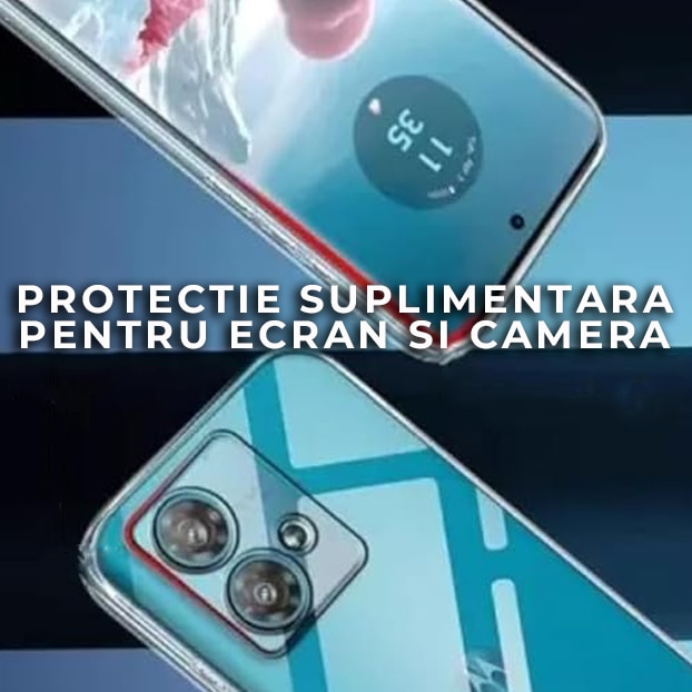 Husa Daden® din Silicon compatibila cu Motorola Edge 40 Neo, Antisoc, Protectie Sporita, Calitate Premium, Transparenta