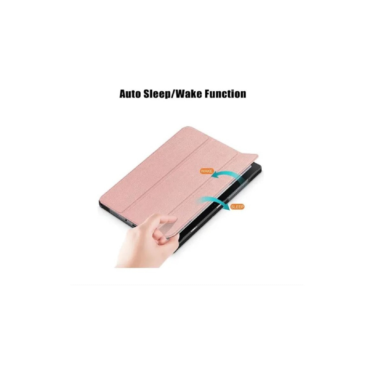 Husa Slim Sigloo, Smart Cover, Trifold, pentru tableta Nokia T21 2022, 10.4inch, model Pink