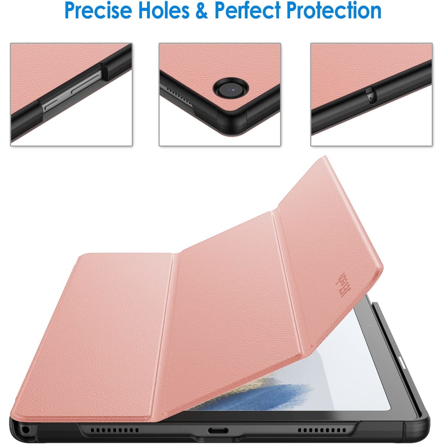 Husa Slim Sigloo, Smart Cover, Trifold, pentru tableta Nokia T21 2022, 10.4inch, model Pink