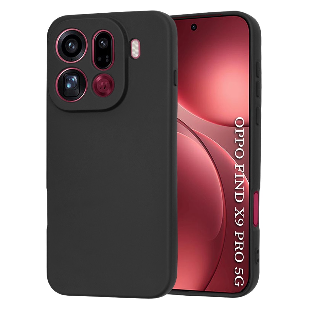 Husa silicon pentru Oppo Find X9 Pro, Accesorio Soft Flex, Negru