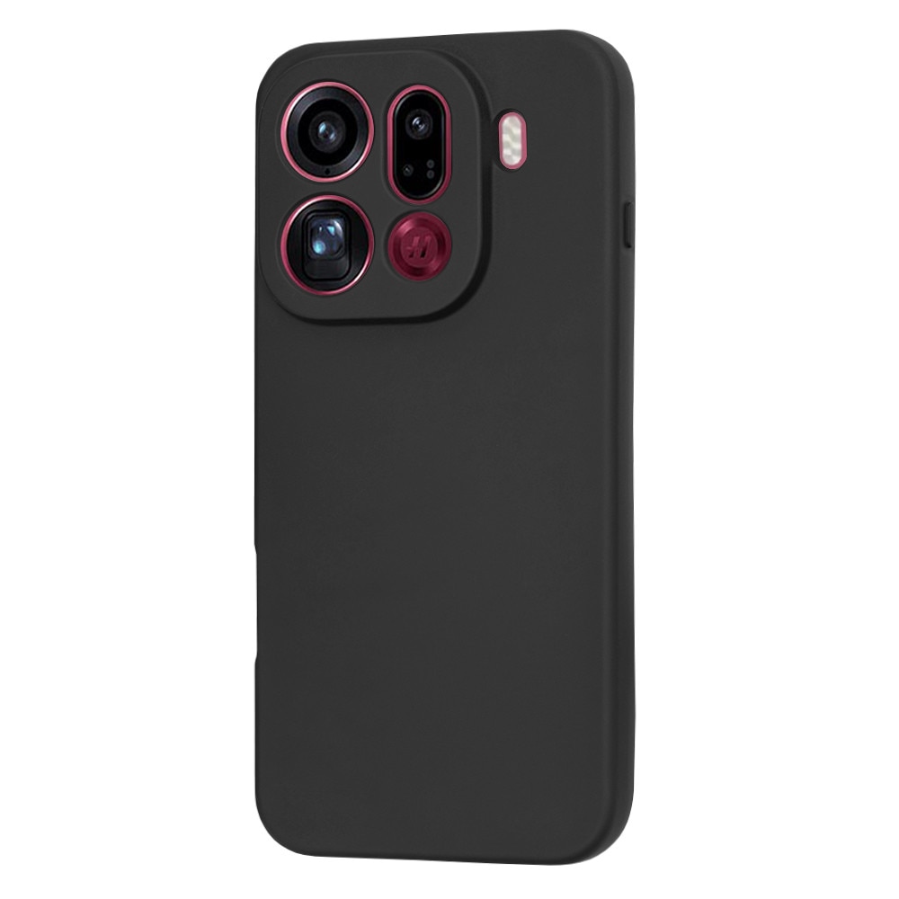 Husa silicon pentru Oppo Find X9 Pro, Accesorio Soft Flex, Negru