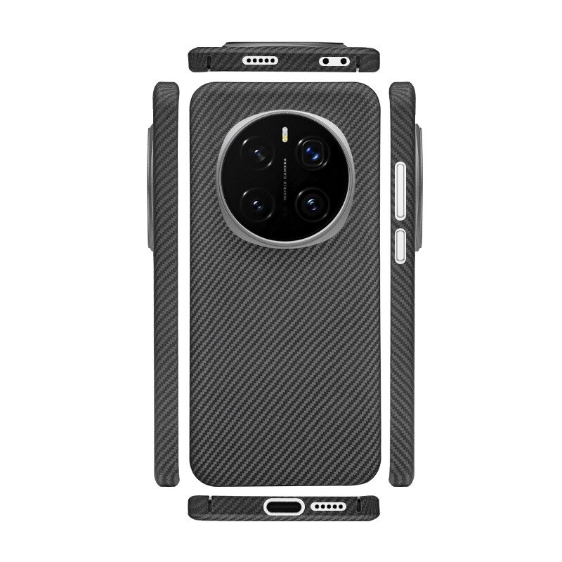 Husa pentru Honor Magic7 Pro, Antisoc, SKYDDAR INOVATION, Aramid Fibe Magsafe, set cu sticker, Negru