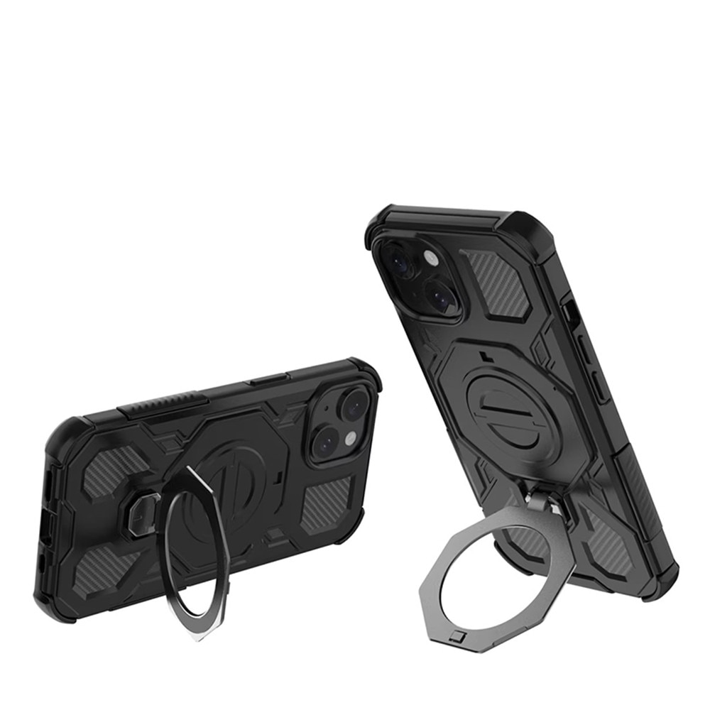 Husa pentru Xiaomi 15T, Antisoc, SKYDDAR INOVATION, Carbon Shield PRO, Magsafe, set cu sticker, Mov