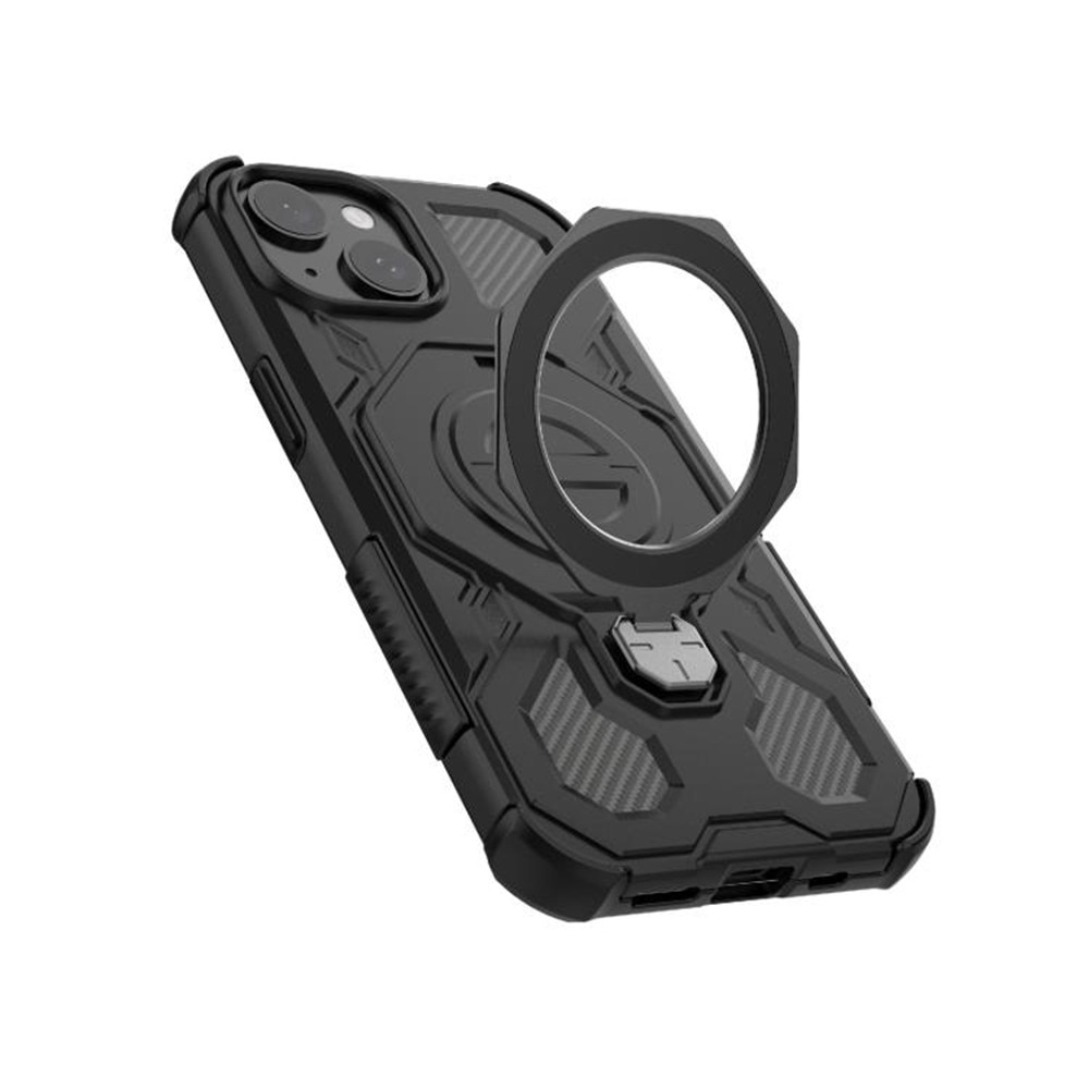 Husa pentru Xiaomi 15T, Antisoc, SKYDDAR INOVATION, Carbon Shield PRO, Magsafe, set cu sticker, Mov