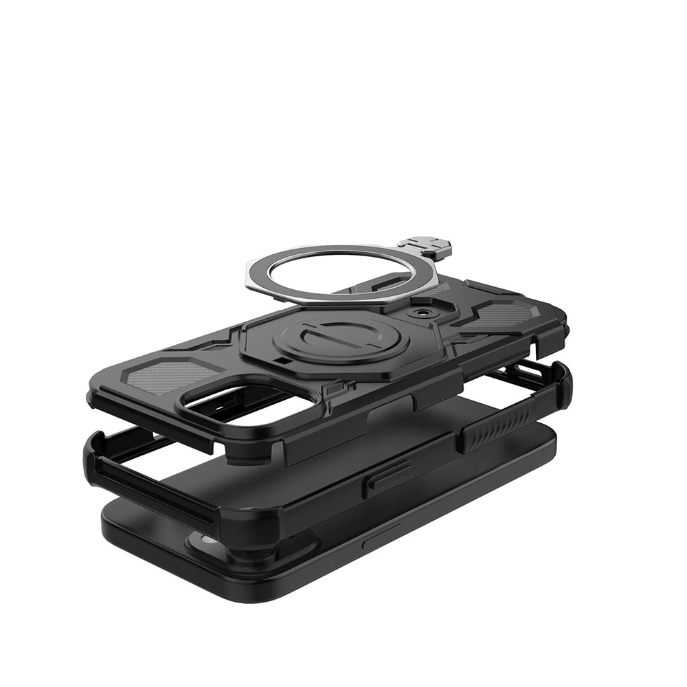 Husa pentru Xiaomi 15T, Antisoc, SKYDDAR INOVATION, Carbon Shield PRO, Magsafe, set cu sticker, Mov